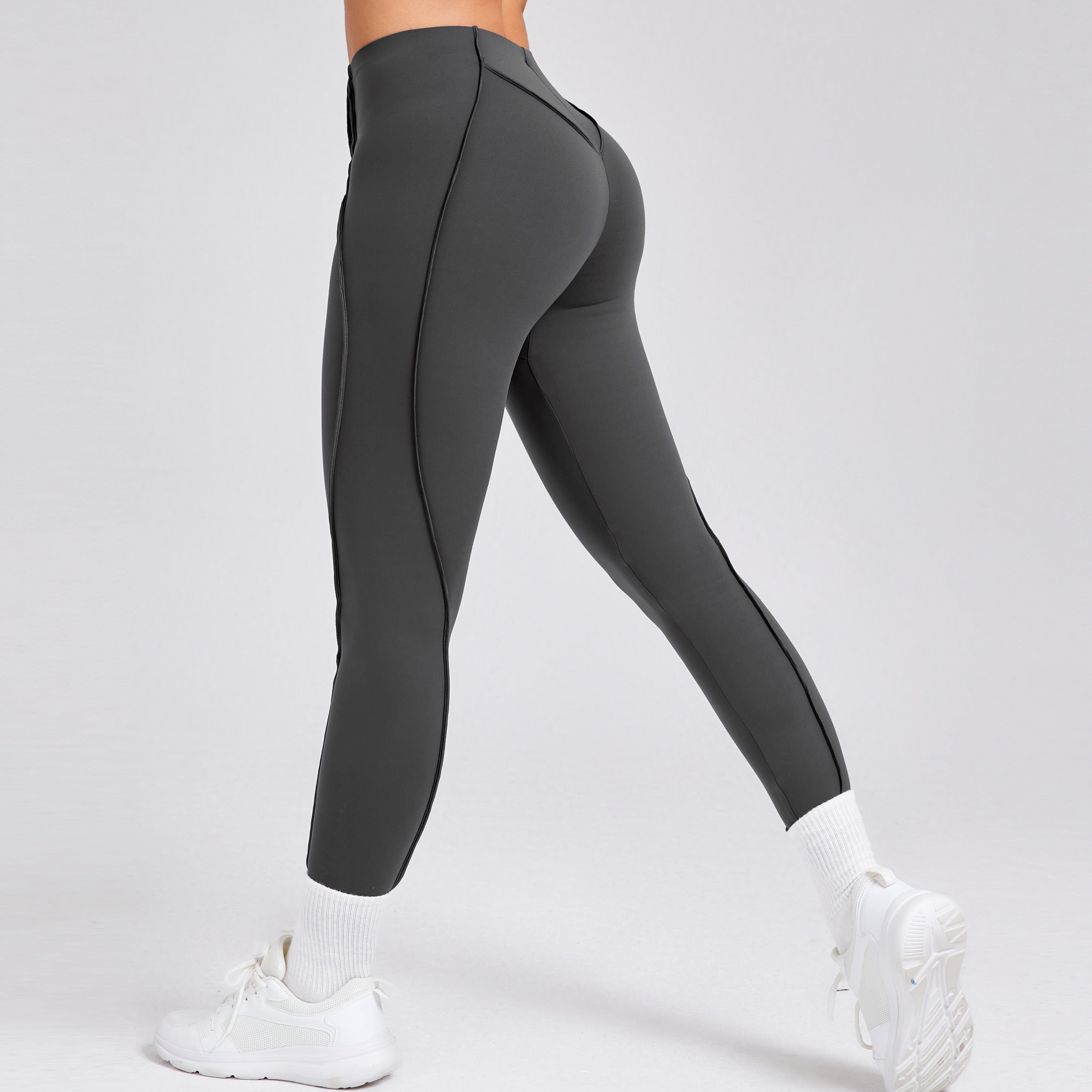 Whimsical Fitness Leggings Fitness Leggings Starlethics Dark Gray S 