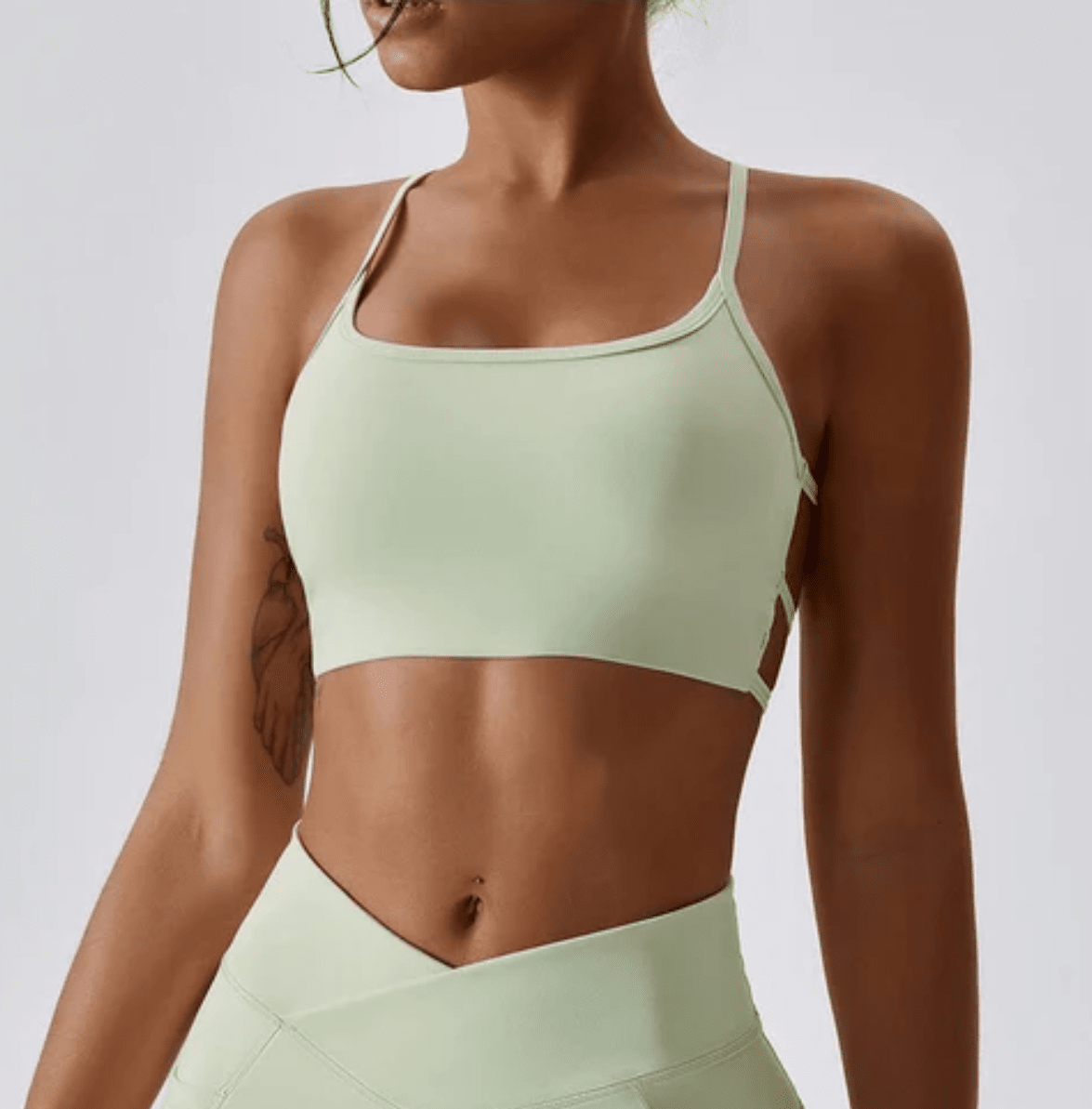 Green Cross Back Sports Bra – Magnolia Boutique
