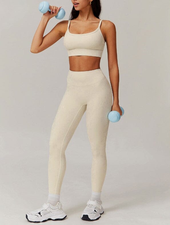 Synchronized Performance Gym Set - Leggings + Bra Sets Starlethics 