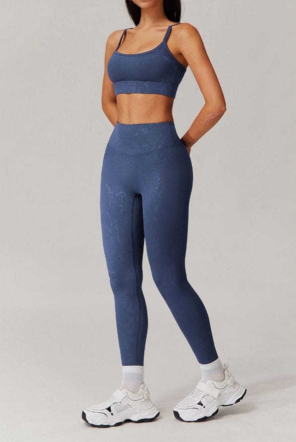 Synchronized Performance Gym Set - Leggings + Bra Sets Starlethics 