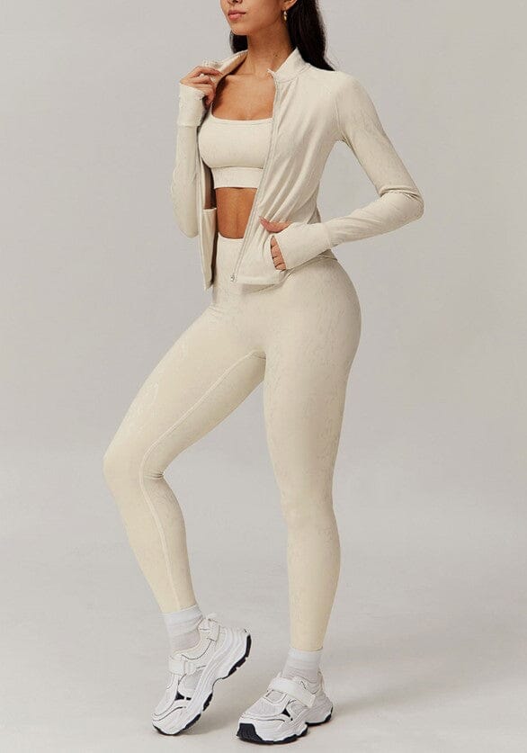 Synchronized Performance Gym Set - Leggings + Jacket Sets Starlethics 