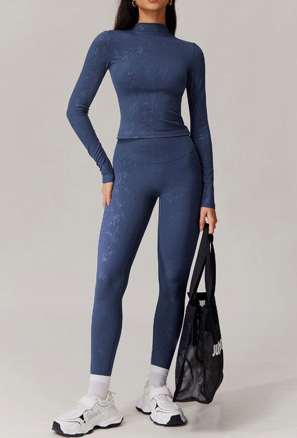 Synchronized Performance Gym Set - Leggings + Long Sleeve Sets Starlethics 