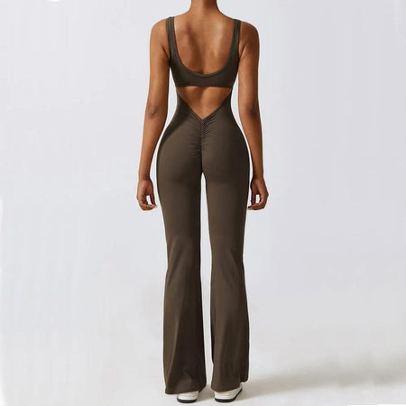 ImprintHollowBackJumpsuit