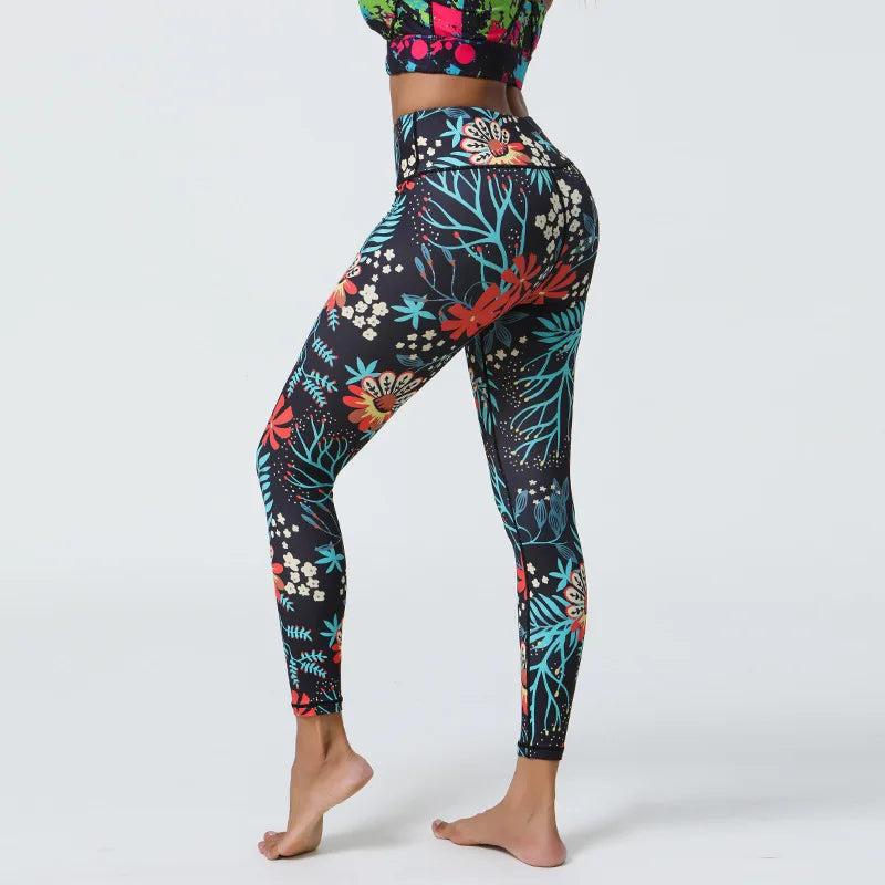 Enchanting Floral Printed Leggings Starlethics