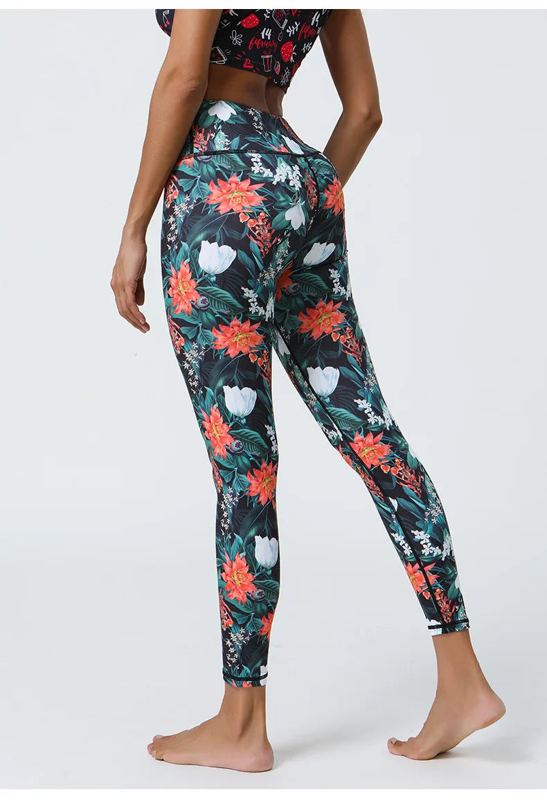 Enchanting Floral Printed Leggings Starlethics