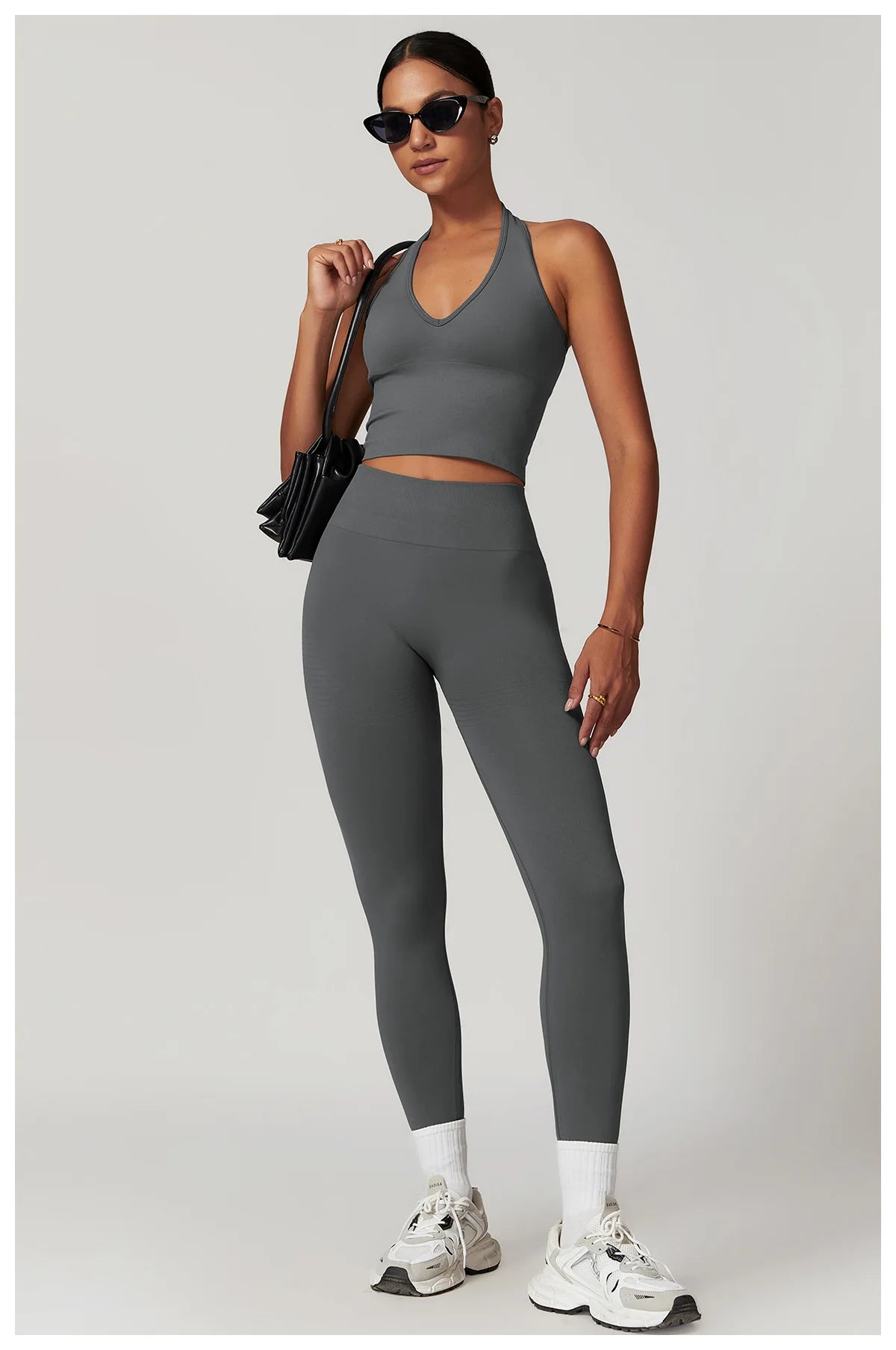 Momentum Seamless V-line Gym Set - Leggings + Top Sets Starlethics 