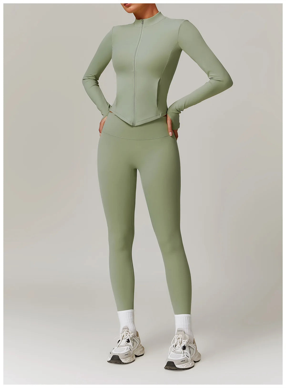 Spellbound Tracksuit Gym Set - Leggings + Top Sets Starlethics Deep Bean Green S 