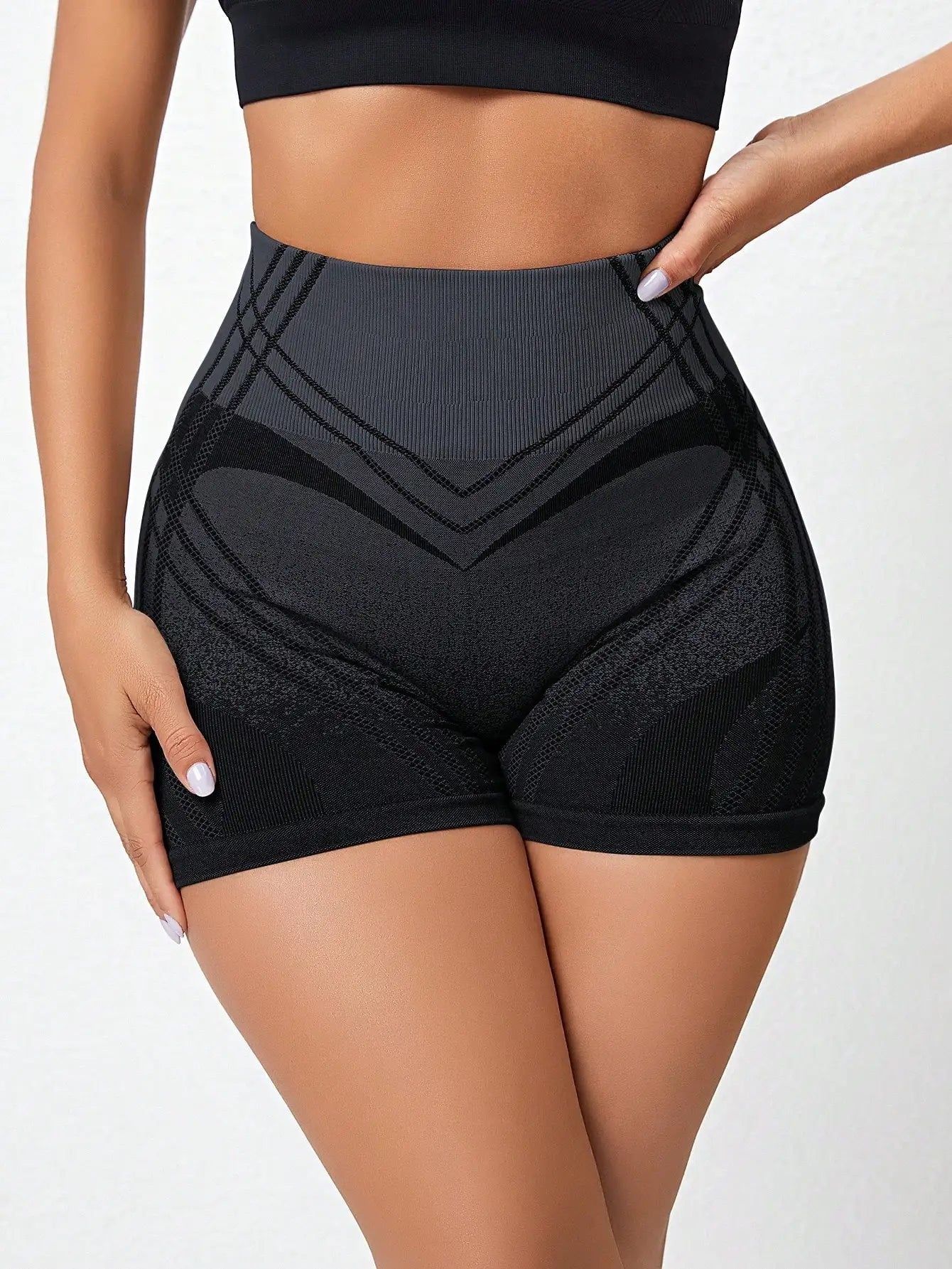 15. Fashionable Gradient Yoga Exercise And Sport Fitness Shorts, High Waist,Hip Lifting And Abdominal Tightening, Women's Sportswear Starlethics 