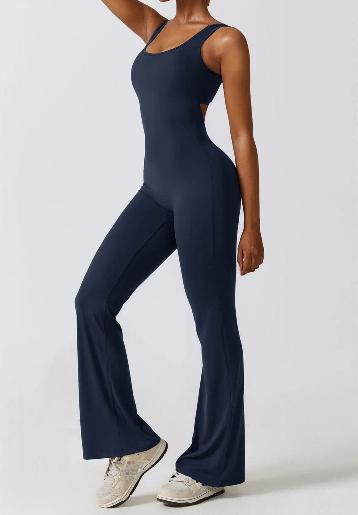 Imprint Hollow Back Jumpsuit Starlethics