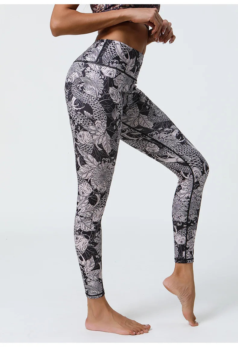 Enchanting Floral Printed Leggings Starlethics