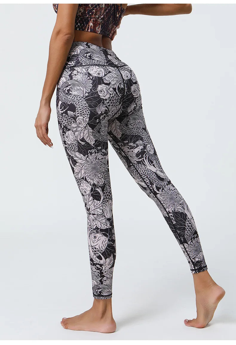 Enchanting Floral Printed Leggings Starlethics