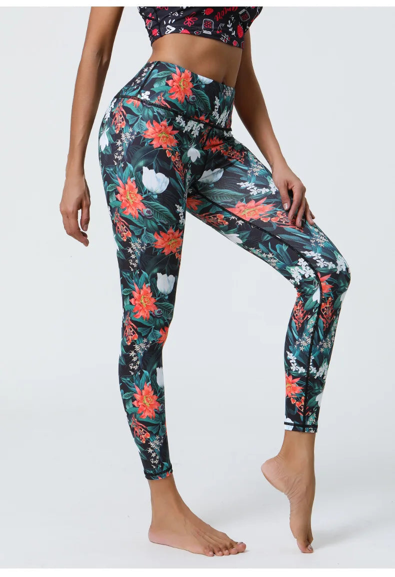 Enchanting Floral Printed Leggings Starlethics