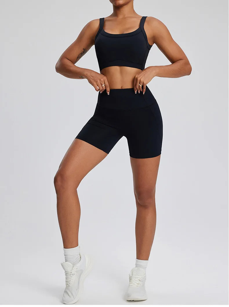 Dominance Athletic Gym Set - Shorts + Bra Sets Starlethics 