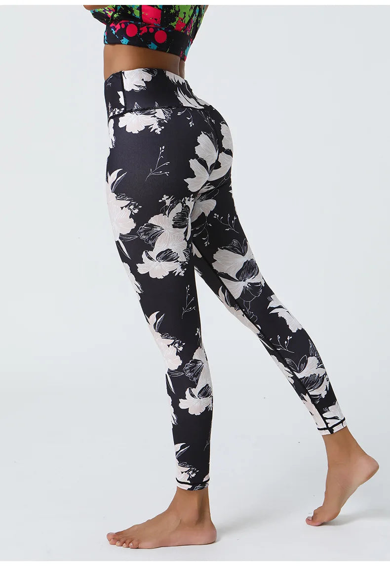 Enchanting Floral Printed Leggings Starlethics