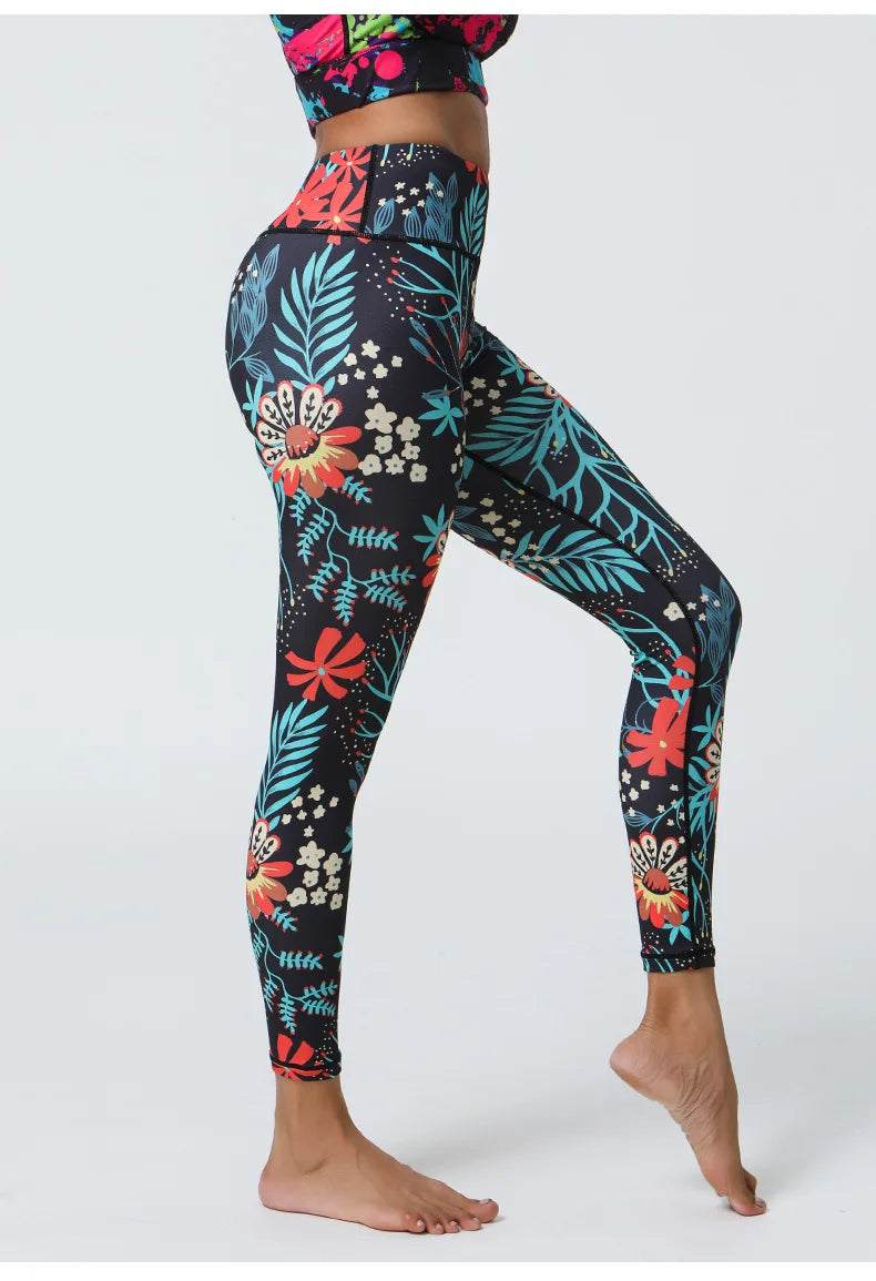 Enchanting Floral Printed Leggings Starlethics