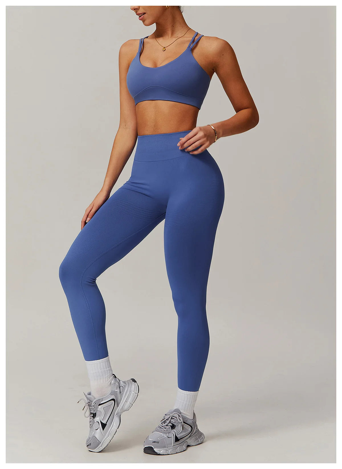 Engraved Seamless Gym Set - Leggings + Top Sets Starlethics 