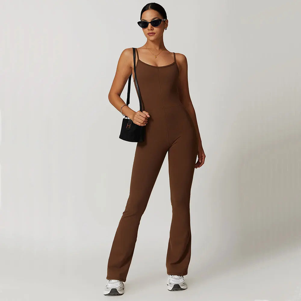 Traced Ramp Flared Jumpsuit Starlethics