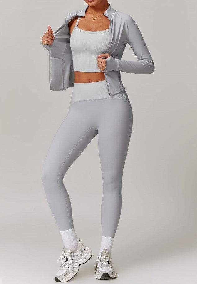 Infinite Jacket Gym Set - Leggings + Top Sets Starlethics 