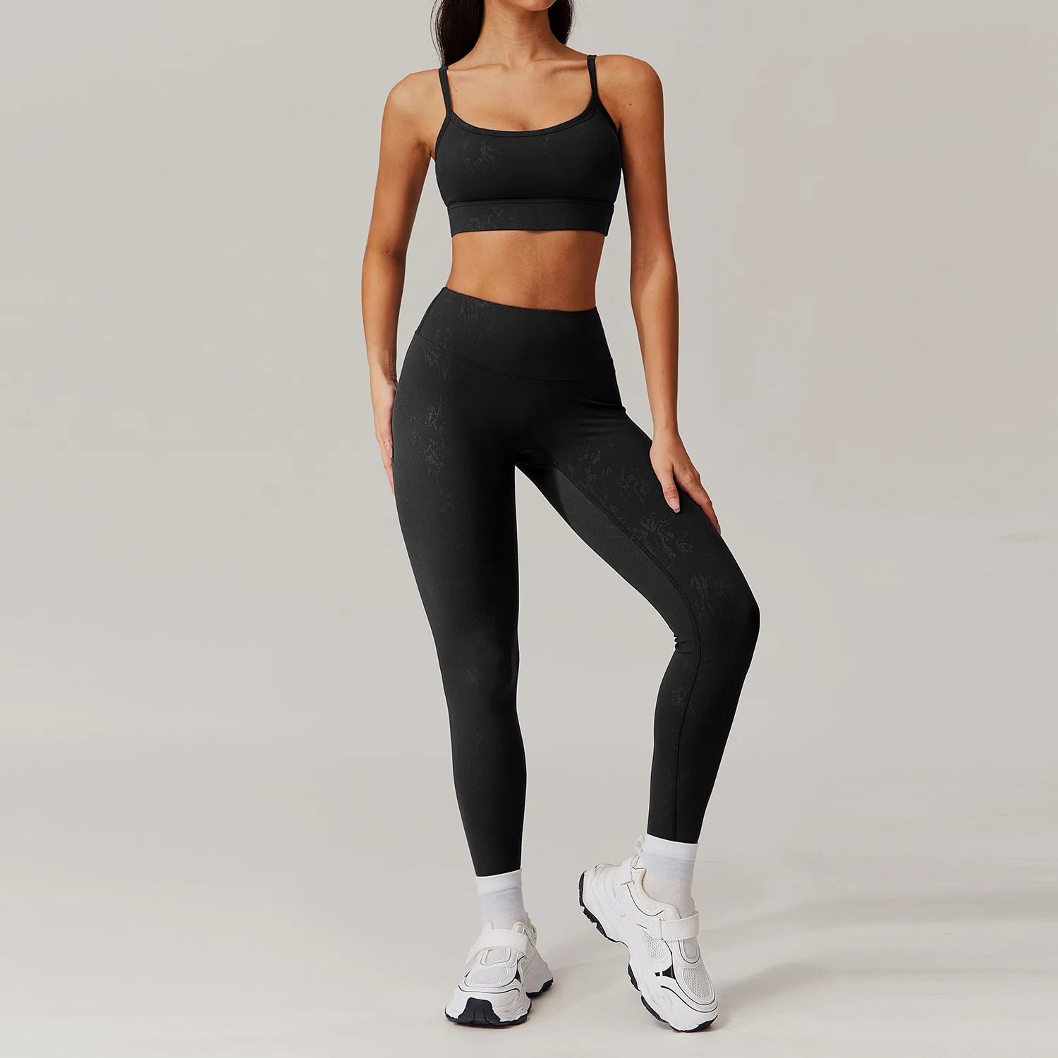 Starlethics-Synchronized Performance Gym Set - Leggings + Bra