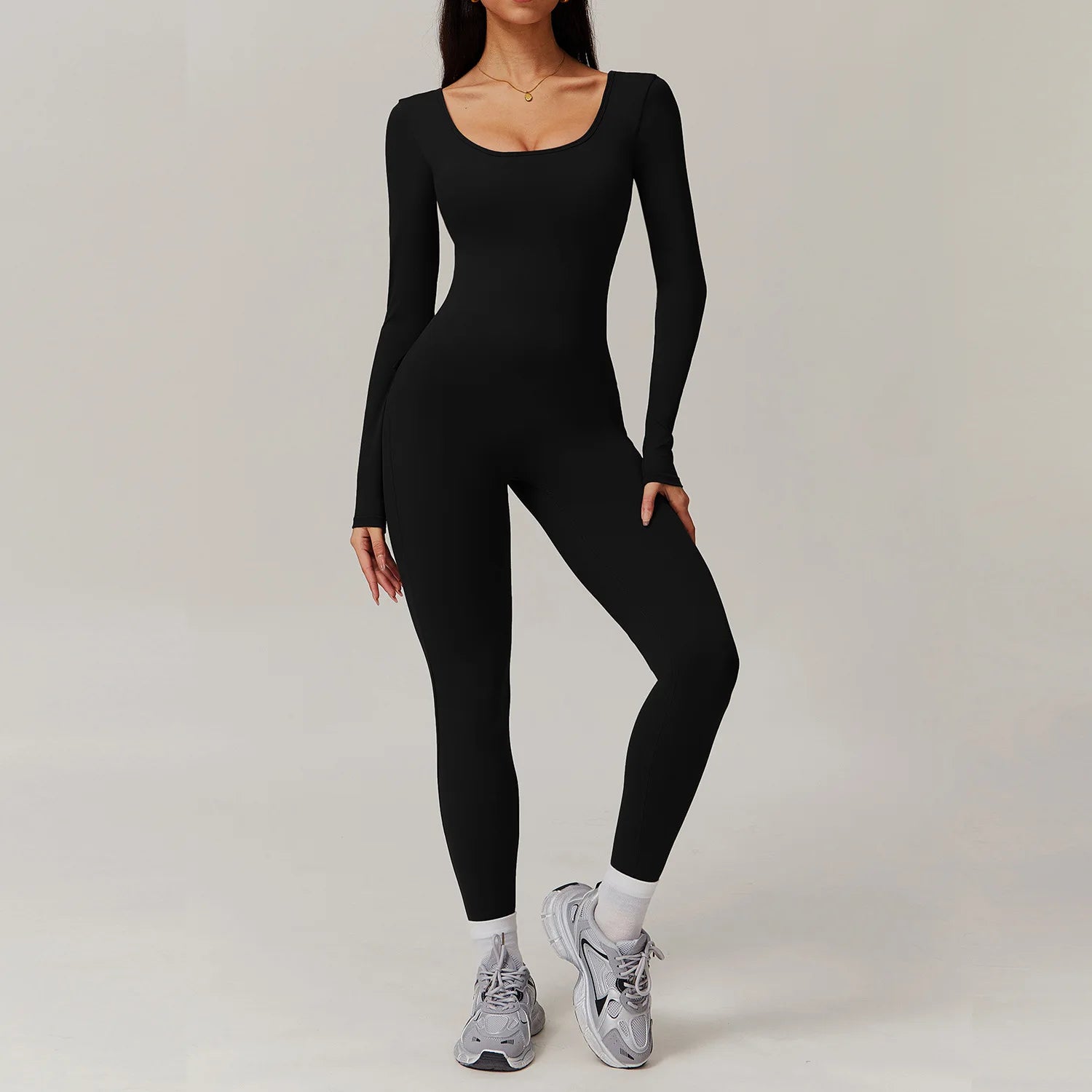 6. Women's Long Sleeved Yoga Set Jumpsuits One Piece Fitness Rompers Sportswear Tracksuit Gym Set Sports Running Workout Clothes Starlethics 