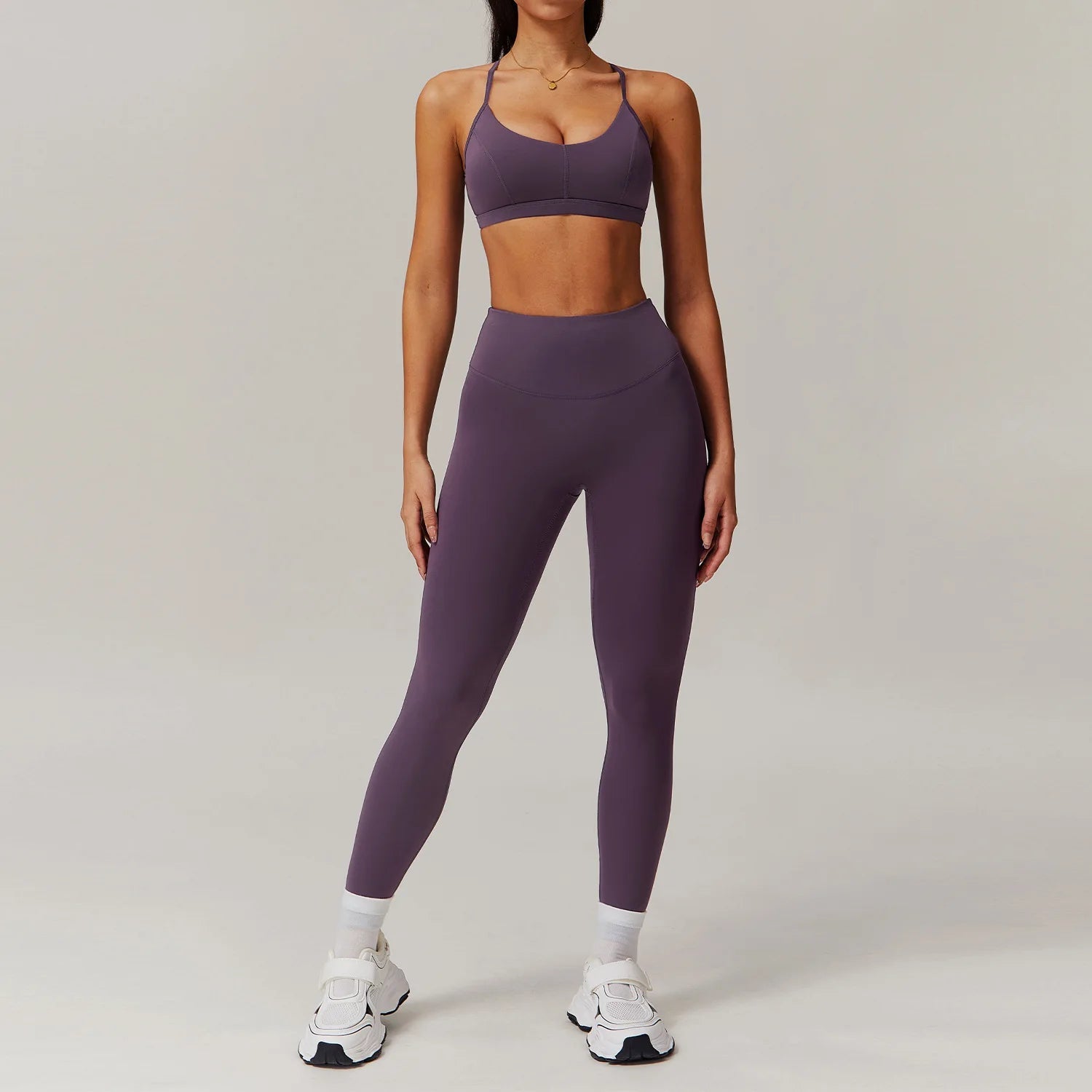 Starlethics - Engulfed Athletic Gym Set - Leggings + Top