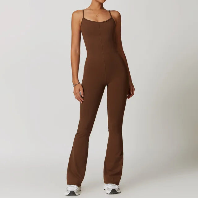 Traced Ramp Flared Jumpsuit Starlethics