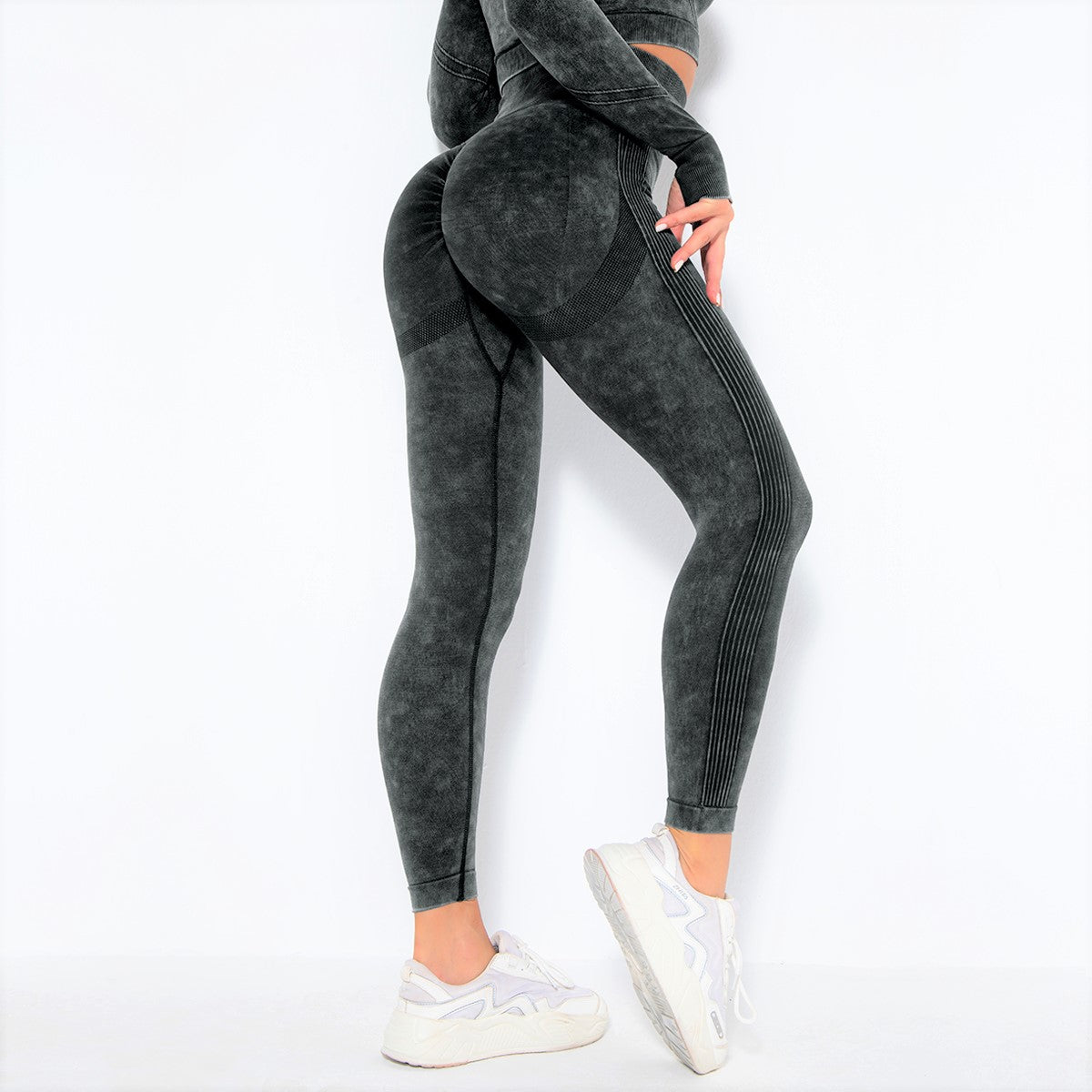 TikTok Leggings Womens Push Up Anti-Cellulite Yoga Pants Ruched Compression  Gym | eBay