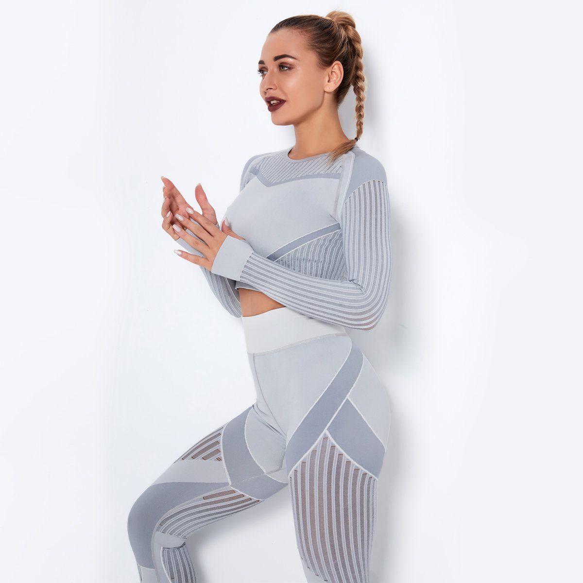 Fashion Aurora Print Seamless Gym Scrunch Shorts Set Push Up Women  Sportswear Yoga Wear Training Suit for Fitness Sport Outfit - AliExpress