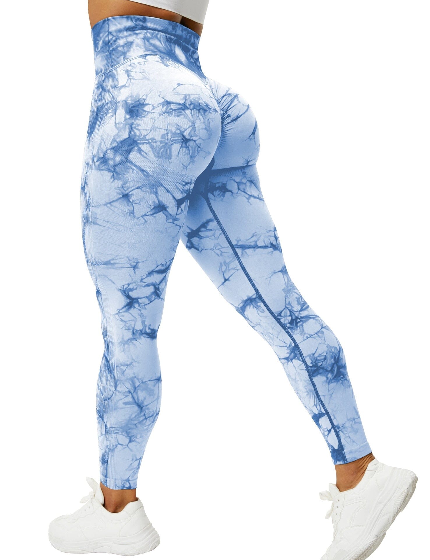 White marble cheap workout leggings