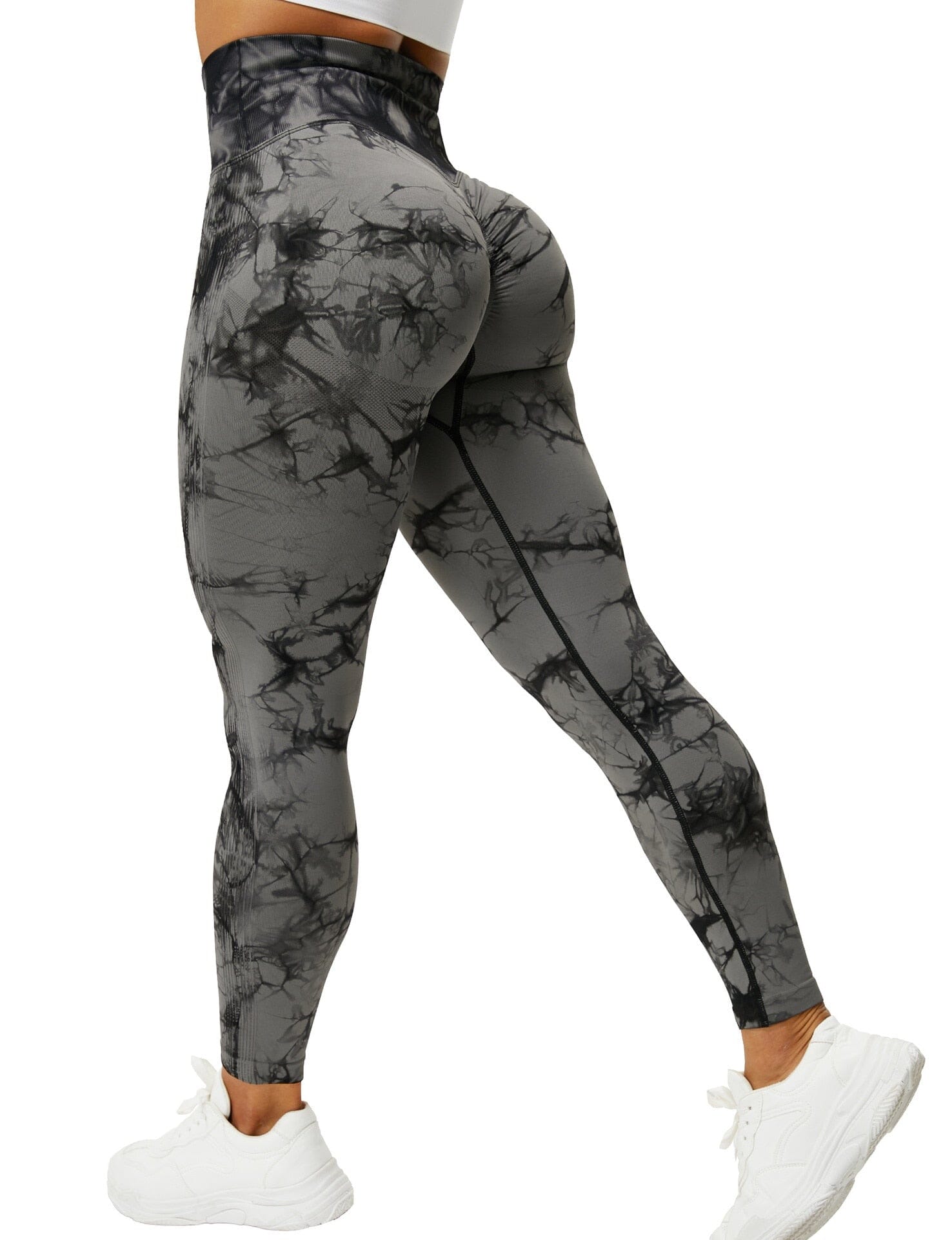 Marble top workout pants